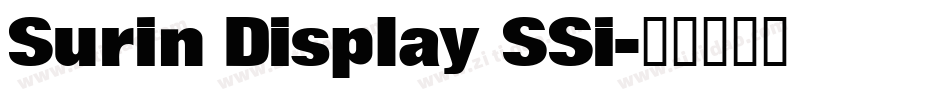 Surin Display SSi字体转换